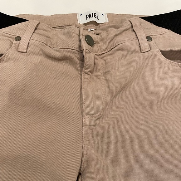 Paige Tan Skyline Ankle Peg Skinny Fit Stretchy Side Waist Jeans Women’s Size 30 - Picture 5 of 9
